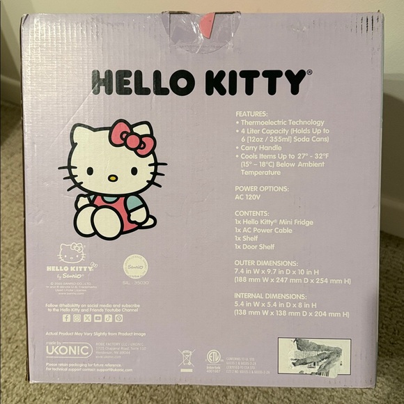 Hello Kitty Mini Fridge - Picture 4 of 4